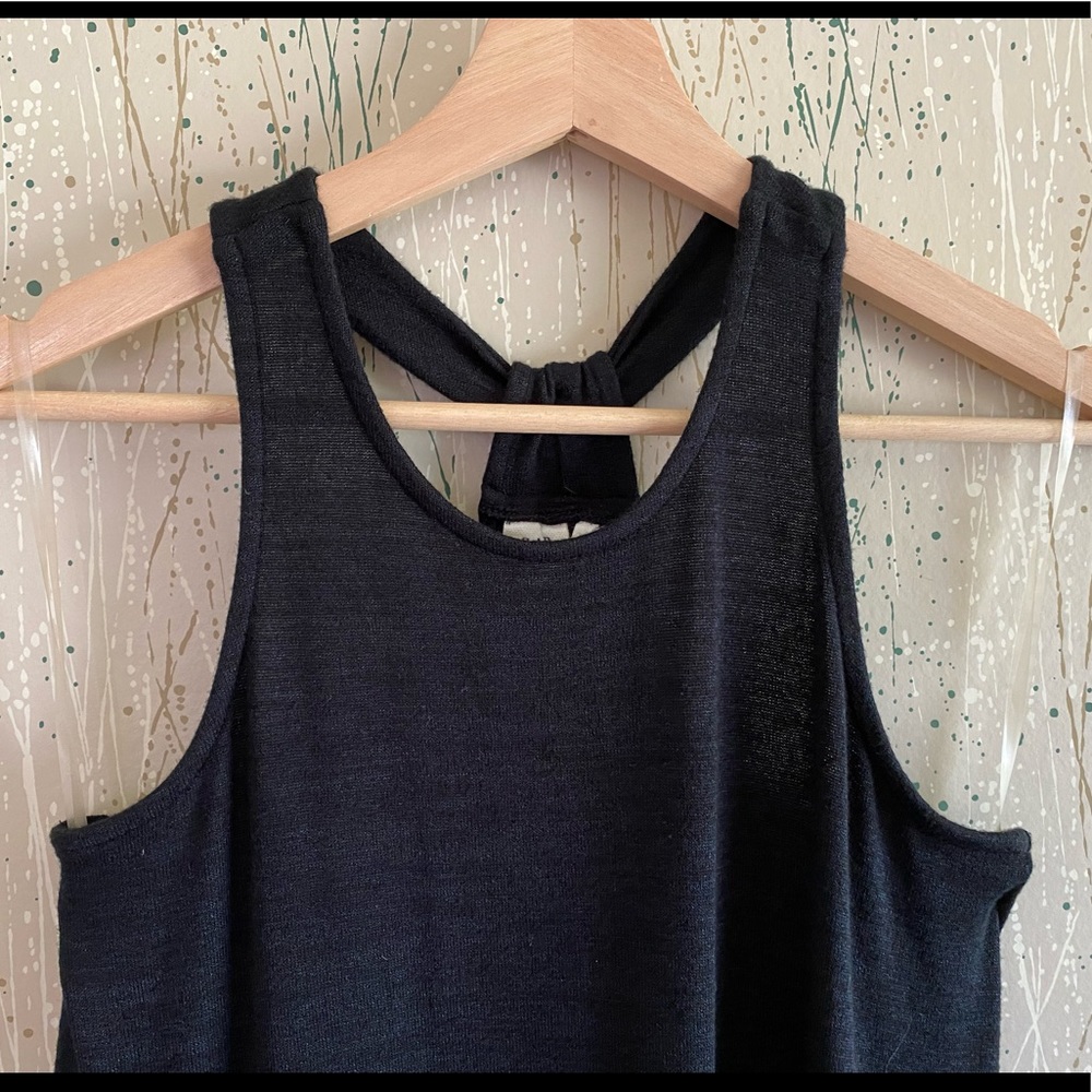 GAP softspun knit Racerback maxi dress black size XS - Picture 3 of 6
